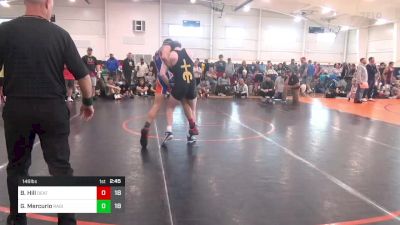 146 lbs Round 1 - Brayden Hill, Death Squad Green vs Graham Mercurio, Ragin Raisins Concord