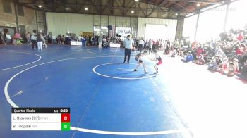 67-70 lbs Quarterfinal - Levi Stevens (67), Hilldale Youth Wrestling Club vs Bennett Tadpole, Keystone Wrestling Club