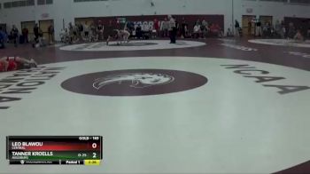 149 lbs Cons. Round 2 - Tanner Kroells, Augsburg vs Leo Blawou, Central