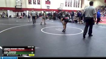 125 lbs Cons. Round 5 - Joseph-Rodney Troyer, Pacific (OR) vs Kobi Johnson, North Idaho College