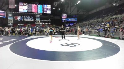 120 lbs Champ. Rd Of 128 - MacKenzie Harris, TX vs Brooklyn Ruskamp, NE