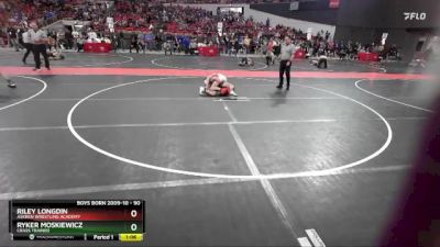 90 lbs Cons. Round 4 - Ryker Moskiewicz, Crass Trained vs Riley Longdin, Askren Wrestling Academy