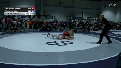 86 kg Champ. Rd Of 16 - Nicholas Singer, Steller Trained Wrestling vs Riley Johnson, MWC Wrestling Academy