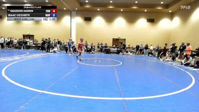 132 lbs Champ. Round 2 - Graeson Harris, Pennsylvania vs Isaac Cicchetti, Maryland