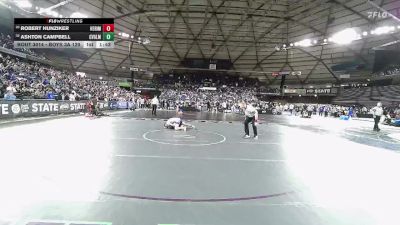 Boys 3A 120 lbs Champ. Round 1 - Robert Hunziker, Heritage vs Ashton Campbell, Central Valley