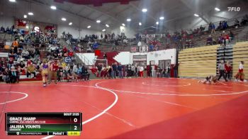 115 lbs Cons. Round 2 - Jalissa Younts, Lebanon vs Grace Sharp, Carmel USA Wrestling Club