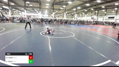 78 lbs Quarterfinal - Wesley Baker, Ravage WC vs Kyle Petty, Relentless