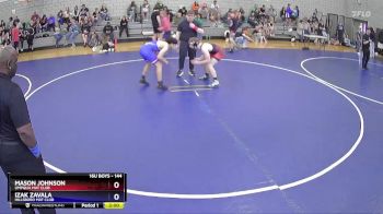 144 lbs Cons. Round 3 - Mason Johnson, Umpqua Mat Club vs Izak Zavala, Hillsboro Mat Club