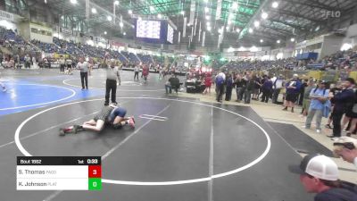 109 lbs Consi Of 16 #2 - Sarah Thomas, Pagosa Springs Middle School vs Kashleigh Johnson, Platte Valley Middle School