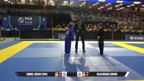 Silas Michael Brown vs Samuel Joshua Feavel 2025 Pan Kids Jiu-Jitsu IBJJF Championship