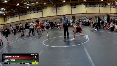 100 lbs Round 1 - Josh Perez, GPS vs Santino Edgar, Elite NJ