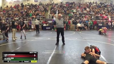 80 lbs Quarterfinal - Aj Holzer, Killer Bees vs Leo Stoner, LRS