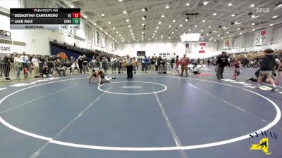 99 lbs Semifinal - Jake Ruiz, Carmel Youth Wrestling Club vs Sebastian Cantarero, VHW Club
