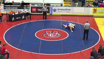 132 lbs Consi Of 32 #2 - Gavhin Leskovansky, Clearfield vs Tucker Sanford, Youngsville