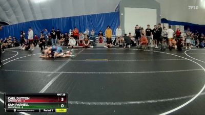 120 lbs Round 6 (8 Team) - Sam Parnell, Jackson HS vs Cael Dutton, Warrior RTC