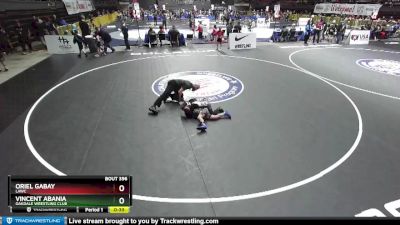 62 lbs Quarterfinal - Vincent Abania, Oakdale Wrestling Club vs Oriel Gabay, LAWC