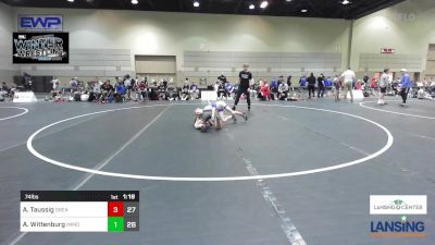 74 lbs Rr Rnd 5 - Andrew Taussig, Greater Heights Wrestling vs Axton Wittenburg, Immortal Athletics WC