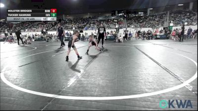46 lbs Consi Of 8 #1 - Holsten Bridges, Norman Grappling Club vs Tucker Hawkins, Eufaula Ironheads Wrestling Club