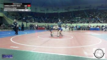 92 lbs Quarterfinal - Avriella Pretty Bear, Harrah vs Marcella Lopez, Little Axe Takedown Club