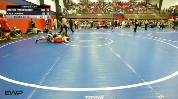 120 lbs Round Of 16 - Justice Poyndexter, Bixby HS Boys vs Cale Lawson, Jenks