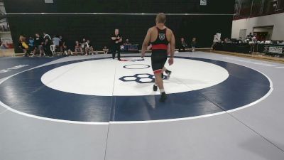 87 kg Cons. Quarters - Devin Kendrex, Hilltopper Wrestling Club vs Aliaksandr Kikiniou Jr, Poway High School Wrestling