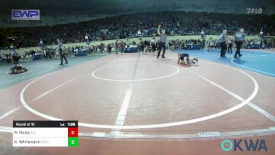 46 lbs Round Of 16 - Roman Hicks, R.a.w. vs Kade Whitenack, Pryor Elementary Wrestling