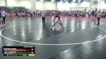 125 lbs Champ Round 1 (16 Team) - Yris Valentin, Pink Predators vs Kalynn Lyons, Nebraska Wonder Women (A Team)