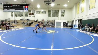 160 lbs Finals (2 Team) - Jeslyn Ledezma, Westcliff vs Katy Madril, Arizona Christian University