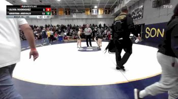 155 lbs Champ. Round 1 - Kristina Arevalo, Foothill (Santa Ana) vs Olivia Rodriguez, Centennial (Corona)