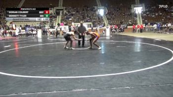 5A 144 lbs Quarterfinal - Bennett Tyler, Elberta HS vs Dorian Colbert, Montevallo