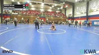 61 lbs Rr Rnd 3 - Dakota Taylor, Sperry Wrestling Club vs Dean Lovelace, Caney Valley Wrestling