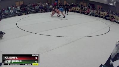 193 lbs Round 6 (8 Team) - Jayden Dickerson, Iowa PWC vs Ace Monihen, Kansas Rattlers