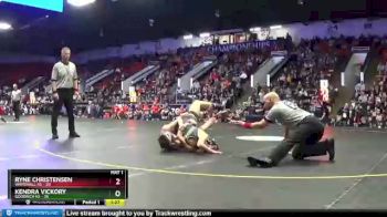 119 lbs Semifinals (8 Team) - Kendra Vickory, Goodrich HS vs Ryne Christensen, Whitehall HS