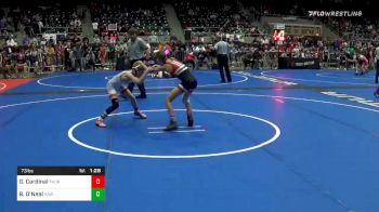 73 lbs Prelims - Gus Cardinal, Thorobred vs Brogan O'Neal, Raw