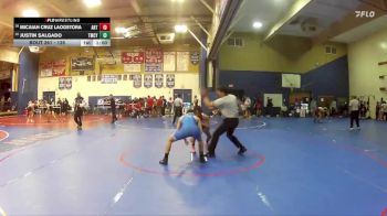 126 lbs Cons. Round 2 - Justin Salgado, Temescal Canyon vs Micaiah Cruz Laogstora, Artesia