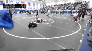 135 lbs Quarterfinal - Jenna Ceballos, Villa Park vs Sydney De Sena, Capistrano Valley