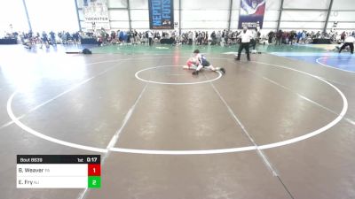 113 lbs Consi Of 8 #1 - Braiden Weaver, PA vs Eamon Fry, NJ