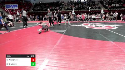 52 lbs Quarterfinal - Kyng Walker, HURRICANE WRESTLING ACADEMY vs Barrett Smith, Owasso Takedown Club