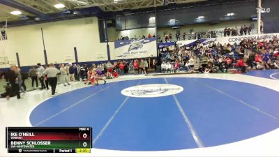 165 lbs Champ. Round 1 - Benny Schlosser, UW-Whitewater vs Ike O`Neill, Wabash