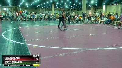 75 lbs Round 5 (8 Team) - Landon Zinser, Moyer Elite vs Aria Thephavong, Blackman WC