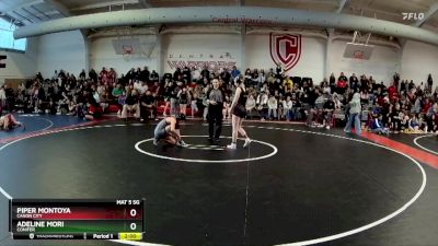 105 lbs Quarterfinal - Piper Montoya, Canon City vs Adeline Mori, Conifer