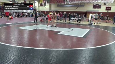 126.4-128.9 lbs Champ. Round 2 - McKenzie Ostola, Dubuque Wrestling Club vs Chloe Adamson