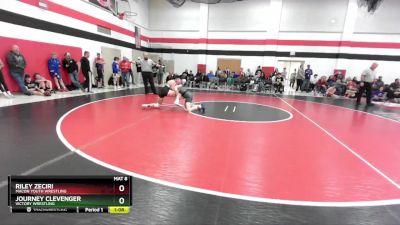 114-124 lbs Round 1 - Riley Zeciri, Macon Youth Wrestling vs Journey Clevenger, Victory Wrestling