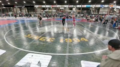 130 lbs 1st Place Match - Kinley Liles, Terry Wrestling Club vs Annaleigh Matejovsky, Wolf Point Wrestling