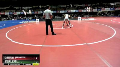 174 lbs Quarters & Wb (16 Team) - Christian Arrington, Belmont Abbey vs Ganon Smith, Elizabethtown College