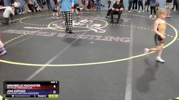 55 lbs Quarterfinal - Annabelle MacMaster, Mid Valley Wrestling Club vs Joni Kopiasz, Avalanche Wrestling Association