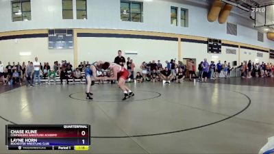 138 lbs Quarterfinal - Chase Kline, Contenders Wrestling Academy vs Layne Horn, Rochester Wrestling Club