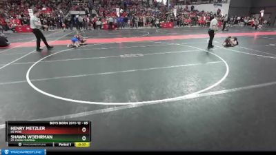 85 lbs Quarterfinal - Henry Metzler, De Pere vs Shawn Woehrman, St. Croix Central