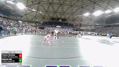 93 lbs Champ. Rd Of 16 - Peyton Smalley, Shelton Wrestling Club vs Kalyena Day, Colville Hawks WC