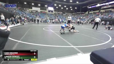 84 lbs Cons. Round 5 - Cade Kreamer, Prodigy Elite vs Landon Rowley, WR - Topeka Blue Thunder